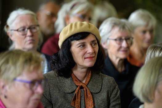 Opmærksomt publikum på Højris Slot. <i>Bo Lehm</i>