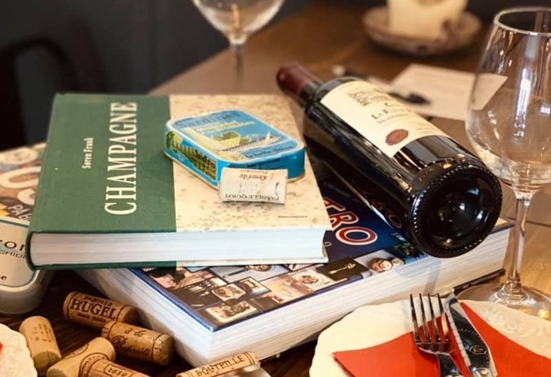 Bøger og vin er temaet på Ma Petite France under madfestivalen.