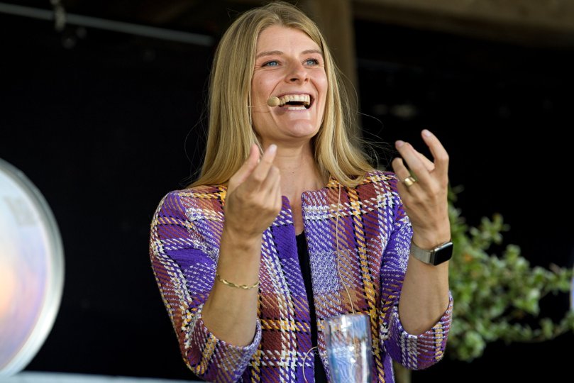 Ane Halsboe-Jørgensen ville gerne tale om kultur på Kulturmødet Mors, men lærte snart, at kulturdebatter hurtigt kommer til at handle om penge <i>Bo Lehm</i>