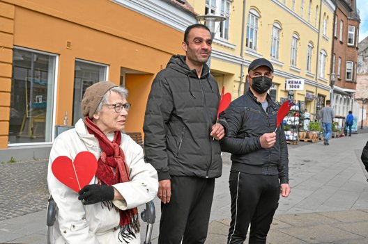 Demonstration i Nykøbing. Foto: Jamal Mekdad