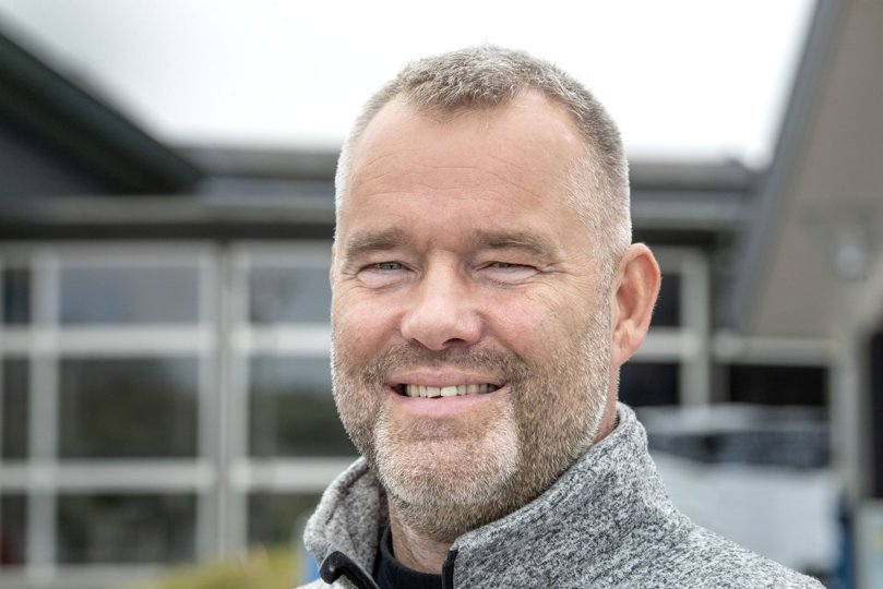 Christian Østergaard Stephansen, købmand, Spar Skallerup. Foto: Henrik Louis <i>Foto:Henrik Simonsen</i>