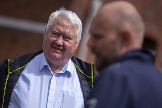 Boligadvokat Mogens Olesen fra Støvring er medinvestor i det store byggeprojekt i bunden af Jernbanegade i Støvring. Foto: Martél Andersen <i>Foto: Martél Andersen</i>