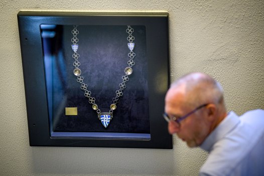 Borgmester Mogens Jespersen satser på at beholde borgmesterkæden. Foto: Bo Lehm <i>Bo Lehm</i>