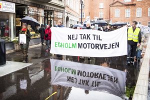 Demonstration: Nej tak til Egholm-linjen