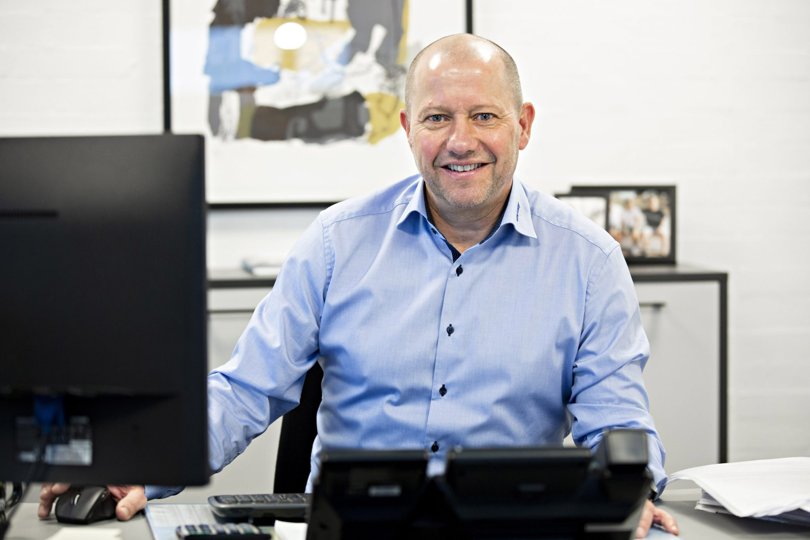 Claus Madsen, adm. direktør i speditionsfirmaet Uni-Way, som holder til i Aalborg.