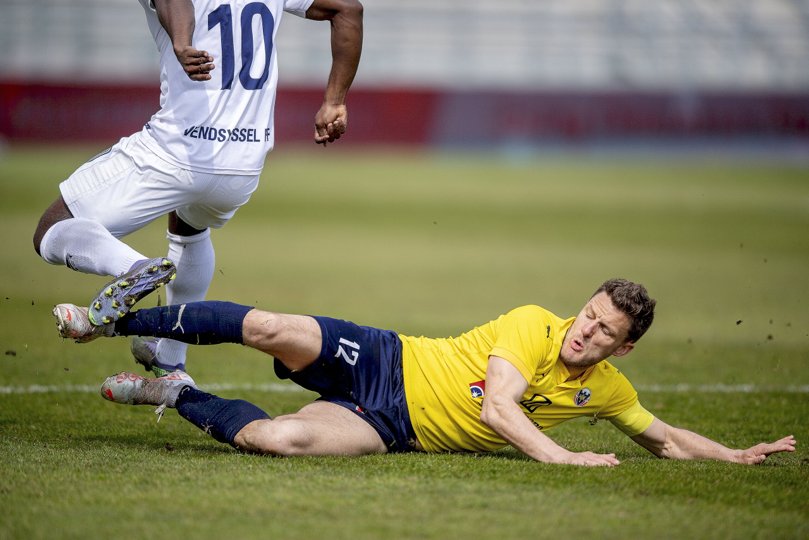 Efter at Michael Kryger har overtaget cheftræneransvaret i Hobro, har Jonas Brix-Damborg vundet sin startplads tilbage, og det er afgørende for anførerens fremtidsplaner. Arkivfoto: Lars Pauli <i>Foto: Lars Pauli</i>