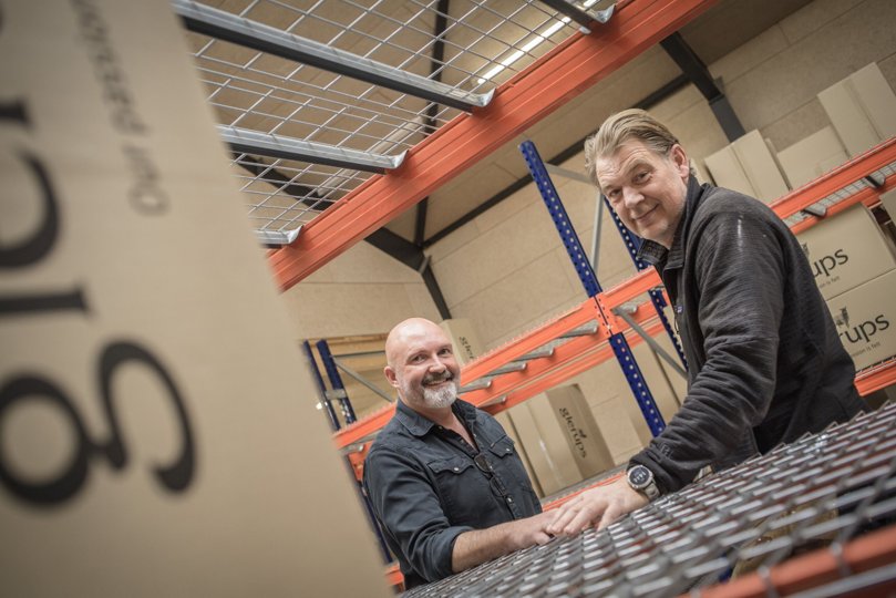 Allan Timm (tv) og Jesper Glerup kan fejre et 2020, der bød på rekordomsætning, rekordoverskud og artikler i diverse amerikanske medier. Foto: Martin Damgård