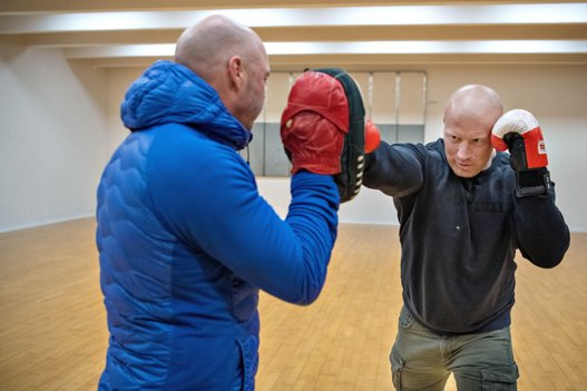 Kuno lagde på et tidspunkt balladen på hylden for at sætte alt ind på sin sport - boksning. Han var så god, at han var på landsholdet og vandt flere mesterskaber. Kuno har stadig kontakt til sin træner, Michael Yde. Foto Bente Poder
