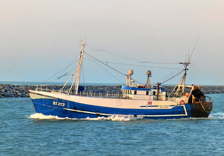 Trawleren RI 372, fotograferet før den skiftede navn til ”Aggersøe”. Foto: Fiskeriflåden Illustreret