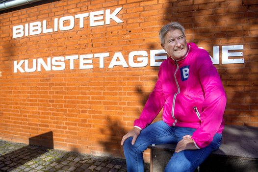 Jens Lykke, Radikale Venstres spidskandidat, vil give biblioteket i Hobro bedre rammer. Foto: Lars Pauli <i>Foto: Lars Pauli</i>