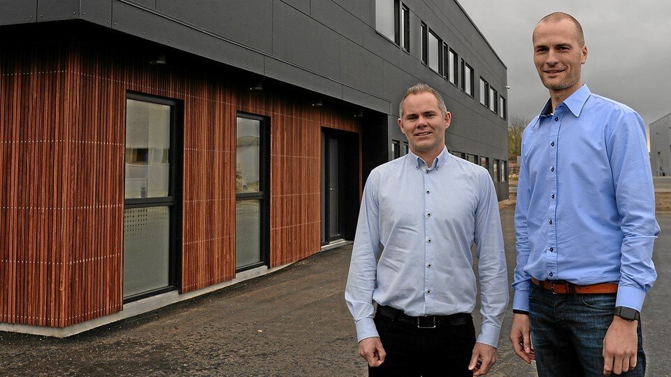 Martin Søndergaard og Anders Christian Nielsen løb med prestigefuld erhvervspris. PR-foto.