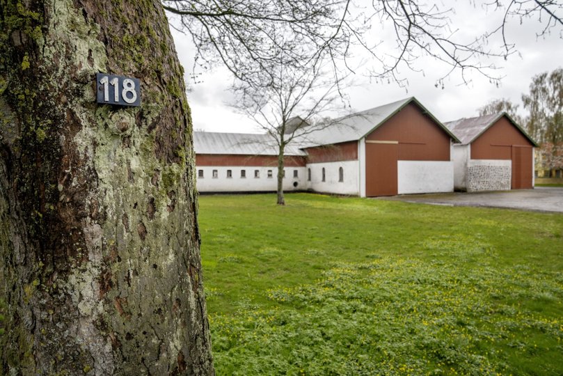 Det er blandt andet her på Romdrupvej 118, der har været ønske om at bygge 17 nye rækkehuse i stedet for den eksisterende gård. Foto: Lars Pauli <i>Foto: Lars Pauli</i>