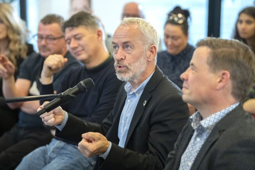 Jes Lunde (RV) forstår godt, de unges bekymring for miljøet. Foto: Henrik Louis <i>Foto:Henrik Simonsen</i>