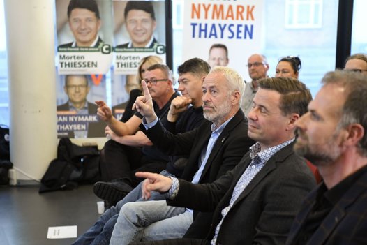 Ved de omvendte vælgermøder er det politikerne, der skal spørge, og vælgerne der skal svare. Foto: Henrik Louis <i>Foto:Henrik Simonsen</i>