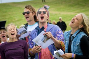Ejerslev i drømmeland: Fredag blev mikrofestival for alvor skudt i gang