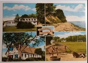 Gammelt postkort fra Gravenshoved Kostskole.