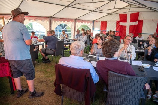 KystOddeVineri holder vinsmagning hver onsdag i sommerperioden. Foto: Torben Hansen