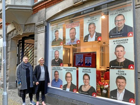 Butikken er kun lejet for seks uger frem til kommunalvalget 16. november.
