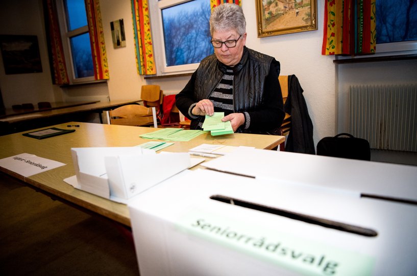 Valg til seniorrådet i Morsø Kommune i 2017 - her er det afstemningsstedet i Karby. Arkivfoto: Diana Holm