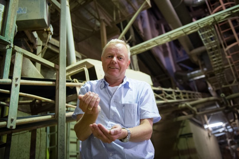 Søren Klitskov, da han endnu var administrerende direktør for Imerys Industrial Minerals Denmark A/S. Den post er nu overtaget af franskmanden Olivier Abellan, mens Klitskov er konsulent. Arkivfoto: Bo Lehm