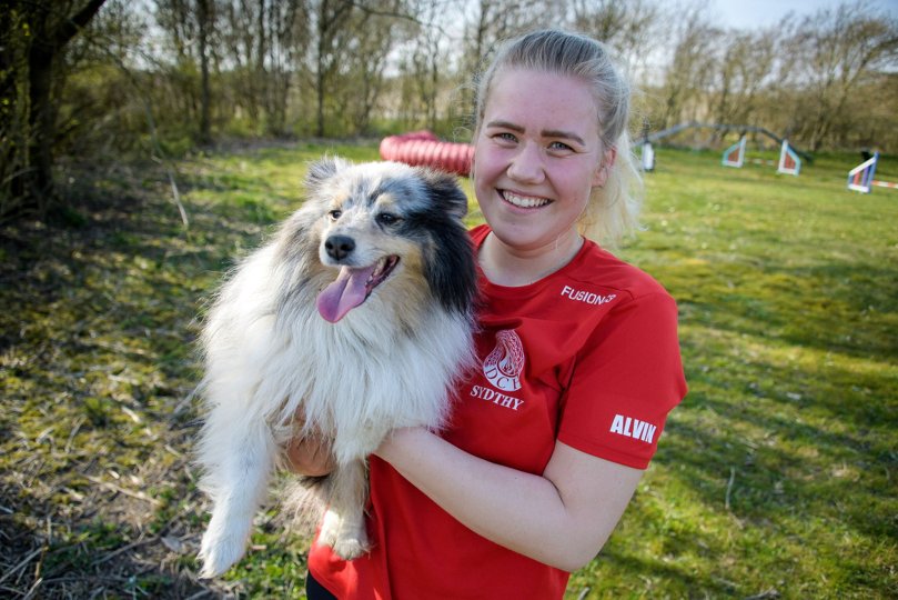 I september 2020 løb Julie og Felix med mesterskabet til DM i Agility. <i>Bo Lehm</i>