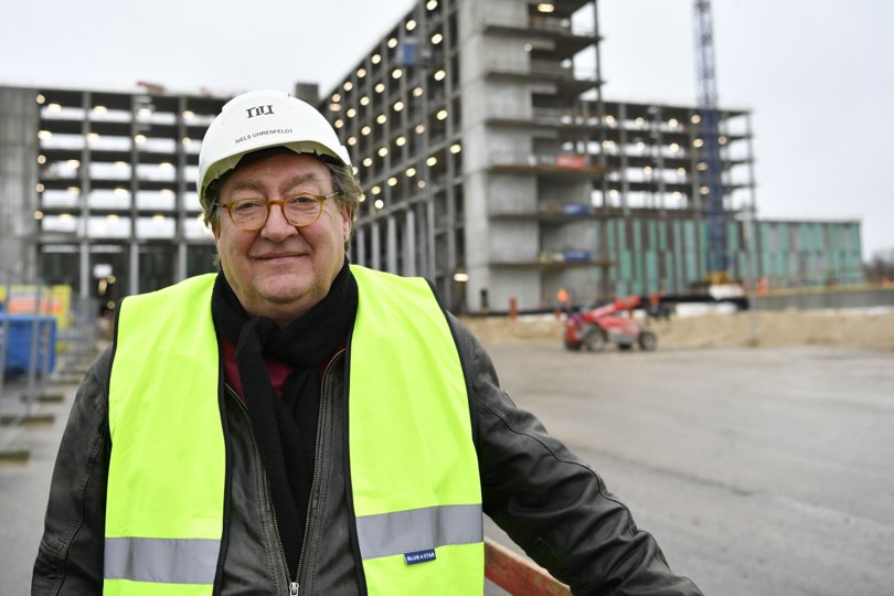 Niels Uhrenfeldt er projektdirektør for det kæmpestore sygehusbyggeri i Sdr. Tranders øst for Aalborg. Arkivfoto: Kim Dahl Hansen <i>Foto: Kim Dahl Hansen</i>