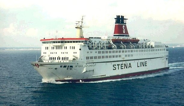 Stena Danica fra 1983 sejler på ruten Frederikshavn-Gøteborg. Der er plads til 1600 passagerer, og prisen for overfarten på en enkeltbillet fra Frederikshavn er i alle tilfælde billigst målt i danske kroner, hvis billetten er købt på rederiets svenske hjemmeside. Arkivfoto