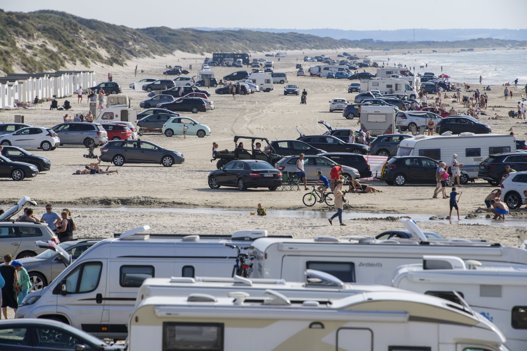Blokhus Strand tirsdag. Foto: Henrik Bo <i>Foto: Henrik Bo</i>