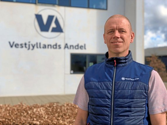 Afdelingsleder Peder Balling, Vestjyllands Andel, er tilfreds med udviklingen i afdelingen i Bedsted, som selskabet overtog for et år siden.Privatfoto