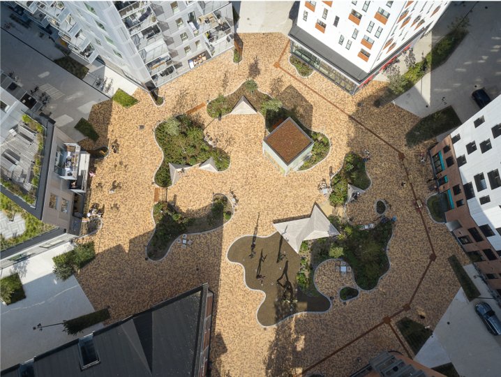 Årets præmieringer af særligt vellykkede nybyggerier og renoveringer i Aalborg viser, at arkitekturpolitikken har båret frugt, mener Aalborgs stadsarkitekt. En af de præmierede er Stjernepladsen på Østre Havn (illustrationen).