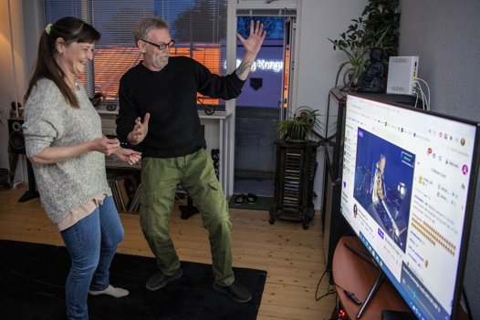 - Hvis man har et åben sind og er glad, så kan alle jo feste til det her, lyder det fra Mikael. <i>Foto: Henrik Bo</i>