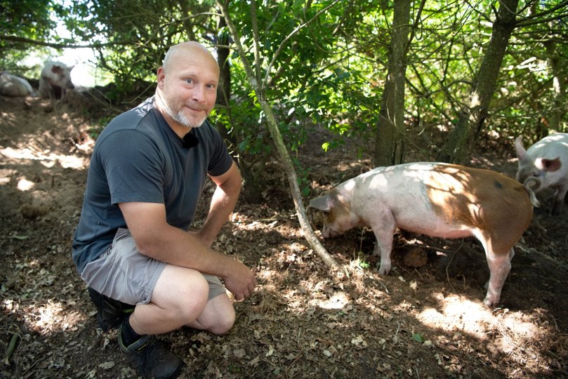 Jim Terp vil tilbyde kødprodukter, hvor dyrevelfærden er bedst muligt. Foto: Bente Poder