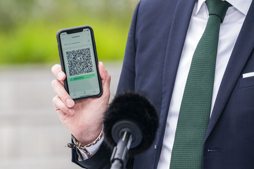 Coronapasset bliver først udfaset med udgangen af september, som planerne er lige nu. Foto: Martin Sylvest/Ritzau Scanpix <i>Ritzau Scanpix</i>