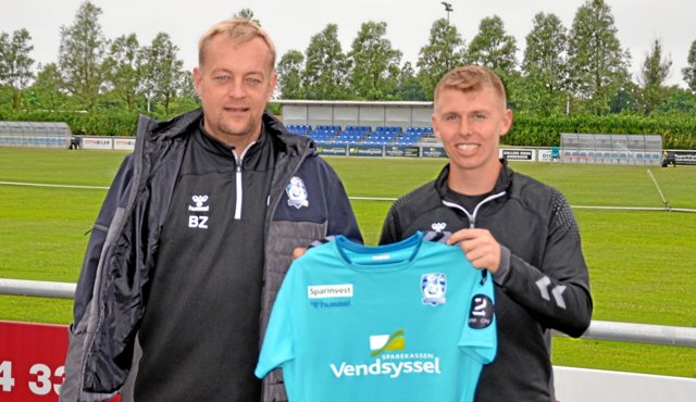 Bo Zinck, cheftræner, Jammerbugt FC har lavet en aftale med Daniel Mortensen.