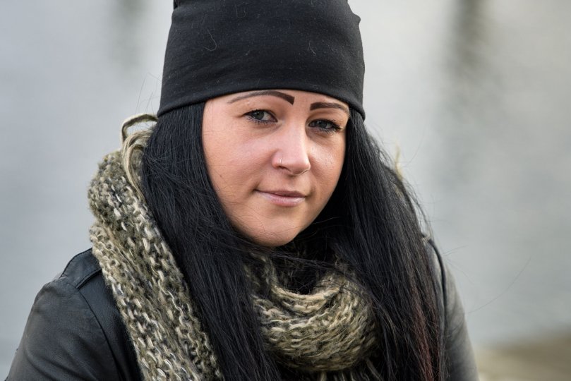 Louise har fået tilsendt flere screenshots fra en samtale, hun angiveligt skulle have deltaget i på en dating-app for lesbiske. <i>Bo Lehm</i>