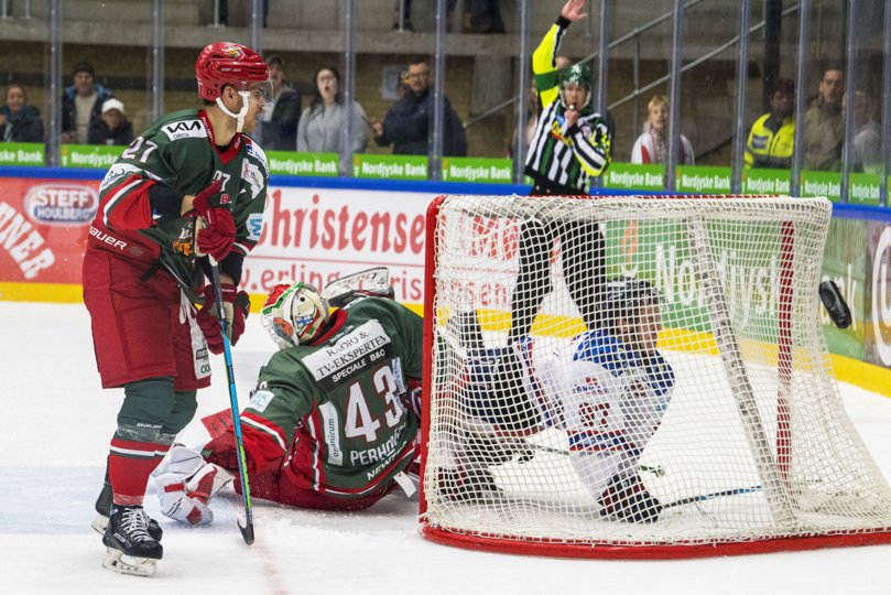 Frederikshavn White Hawks fik kun scoret en enkelt gang mod Odense. Foto: Kim Dahl Hansen <i>Foto: Kim Dahl Hansen</i>