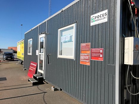 Testcentret på havnen må bruges af alle. Foto: Calle