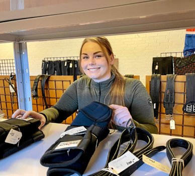 Lærke åbner butikken lørdag 10. april. Foto: Helge Søgaard