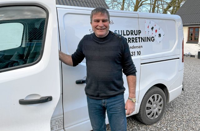 Lars Andersen har nu stået i spidsen for Suldrup Malerforretning i 25 år.  Foto: Jesper Bøss