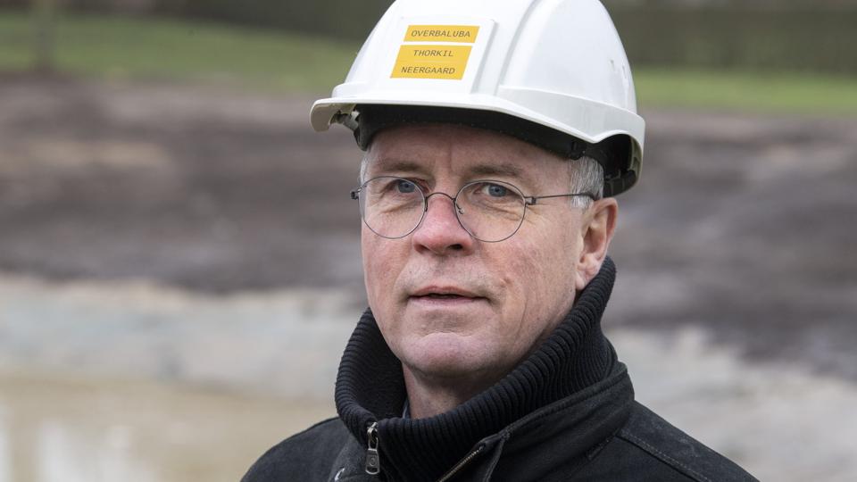 Der graves og graves for tiden foran Nordjyllands Idrætshøjskole. Foto: Henrik Louis