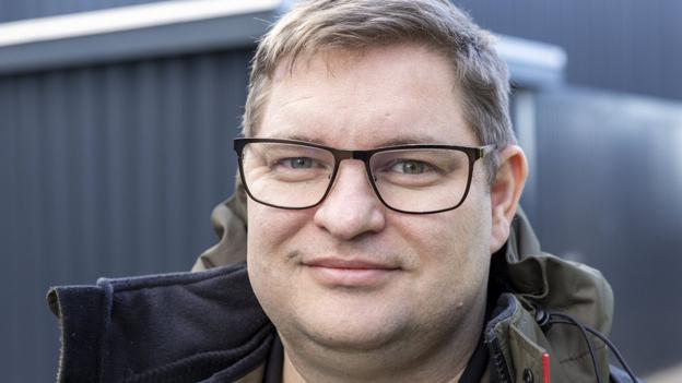 Morten Glenthøj, Sindal Biogas A/S er talsmand for de ambitiøse planer ved Brønderslev. <i>Foto: Kim Dahl Hansen</i>