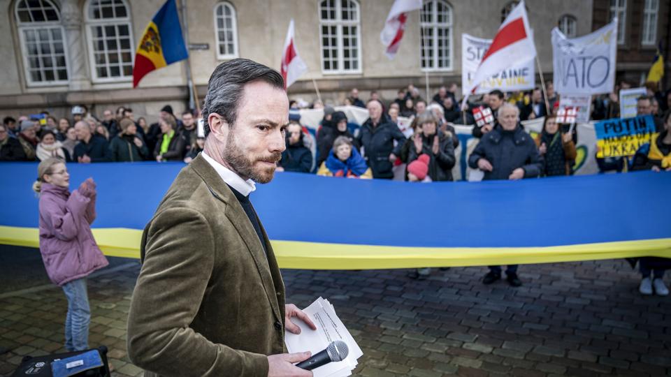 Jakob Ellemann-Jensen (V) er blandt dem, der mener Rusland skal udelukkes fra at være med i Swift. <i>Mads Claus Rasmussen/Ritzau Scanpix</i>
