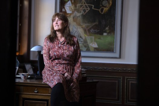 Helle Frederiksen (S) vikarierer som borgmester under Thomas Kastrup-Larsens sygemelding. Arkivfoto: Torben Hansen