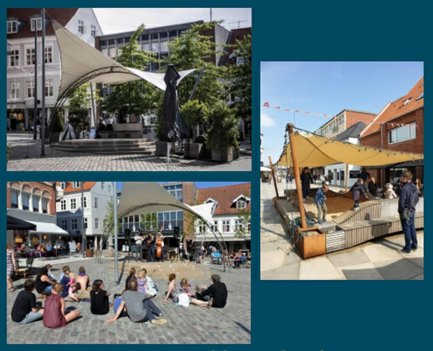 Den planlagte multiscene i Thisted - både til musikevents og sandkasse.