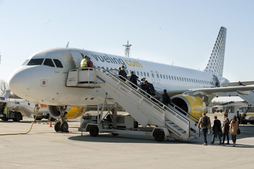 Det spanske flyselskab Vueling har droppet sine planlagte flyvinger fra Aalborg denne sommer. Arkivfoto: Grete Dahl <i>Grete Dahl</i>