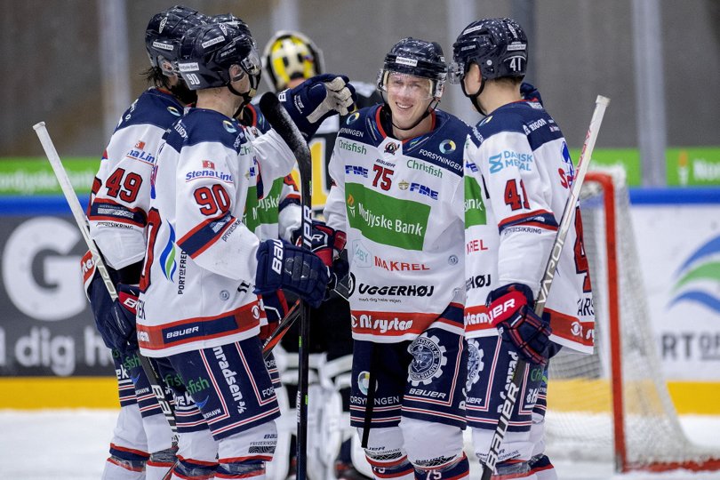 Frederikshavn White Hawks gør sig til i toppen af Metal Ligaen efter sikker sejr mod Herlev Eagles: Arkivfoto: Lars Pauli <i>Foto: Lars Pauli</i>