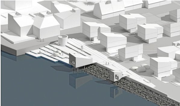 Sådan ser de foreløbige bolig-streger ud til østhavnen i Løgstør.