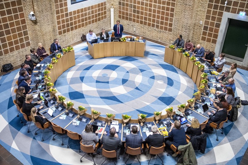 17. januar trådte det nye byråd i Aalborg Kommune første gang sammen efter valget i 2021. <i>Foto: Henrik Bo</i>