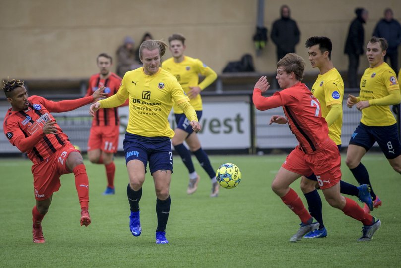 Hobro IK trak det længste strå i lørdagens testkamp mod Thisted. Foto: Martin Damgård <i>Martin Damgård</i>