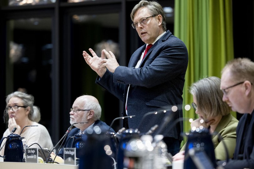 Der var gang i oppositionen ved det første byrådsmøde i Hjørring. Foto: Henrik Bo. <i>Foto: Henrik Bo</i>